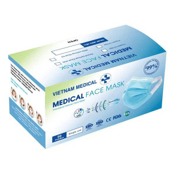 Khẩu trang y tế loại 4 lớp quai nhỏ